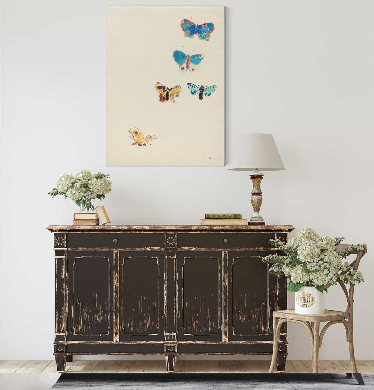 Five Butterflies by Odilon Redon