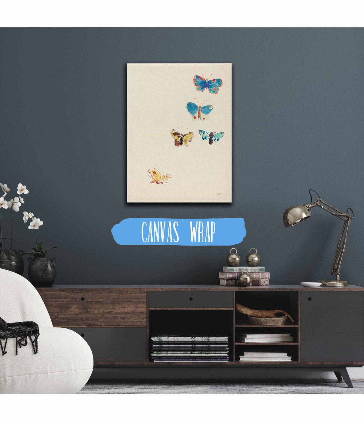 Five Butterflies by Odilon Redon