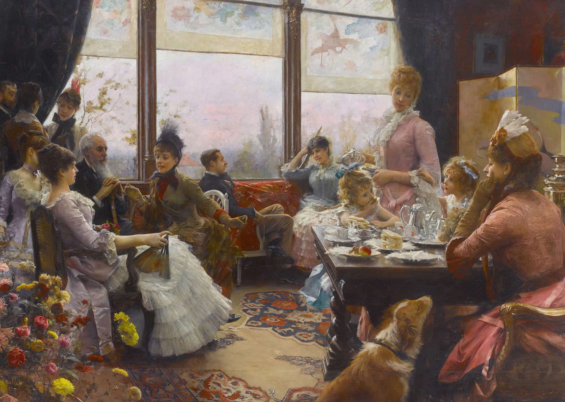 Five Oclock Tea by Julius Leblanc Stewart