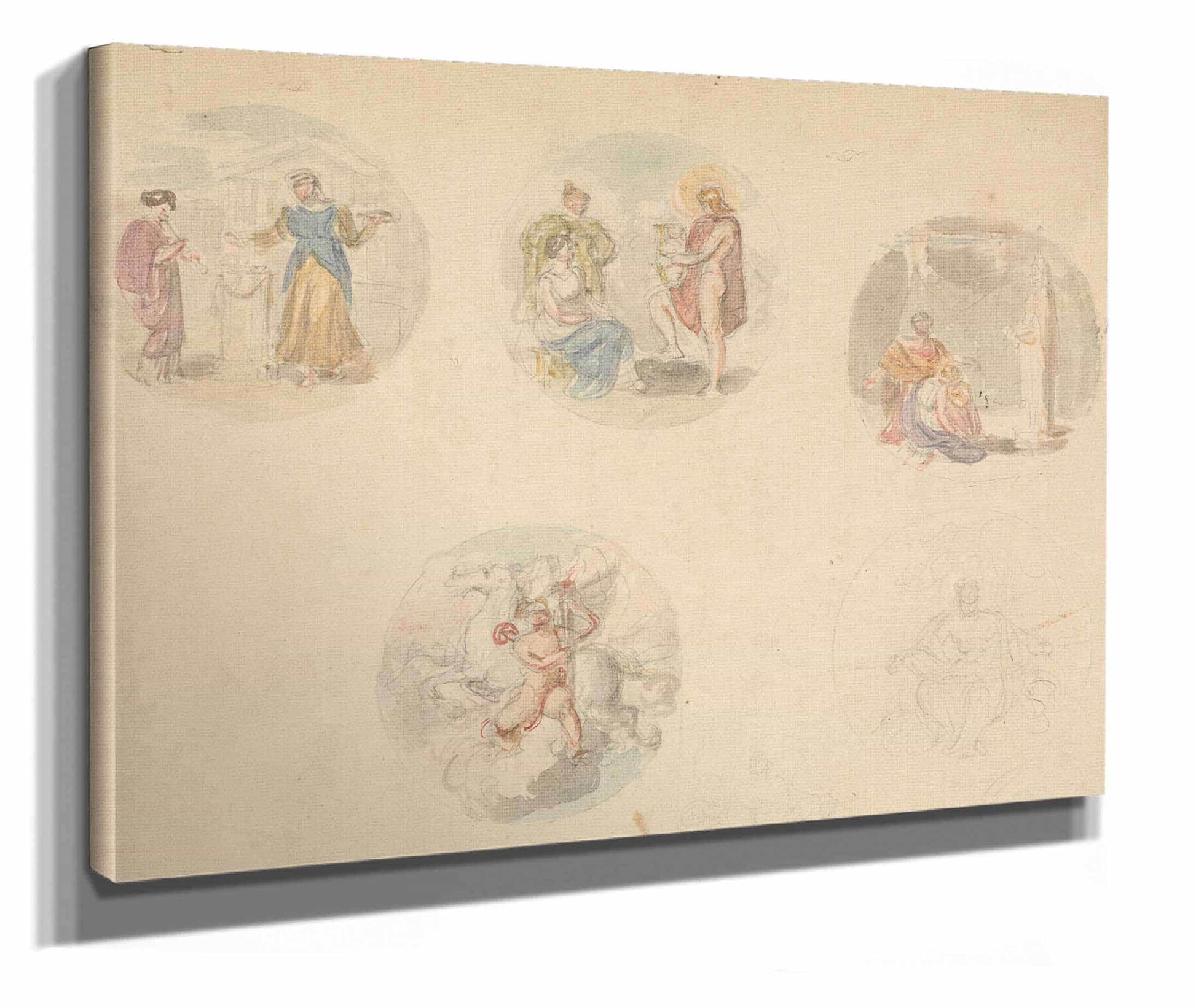 Five Vignettes Of Scenes From Antiquity by Robert Smirke