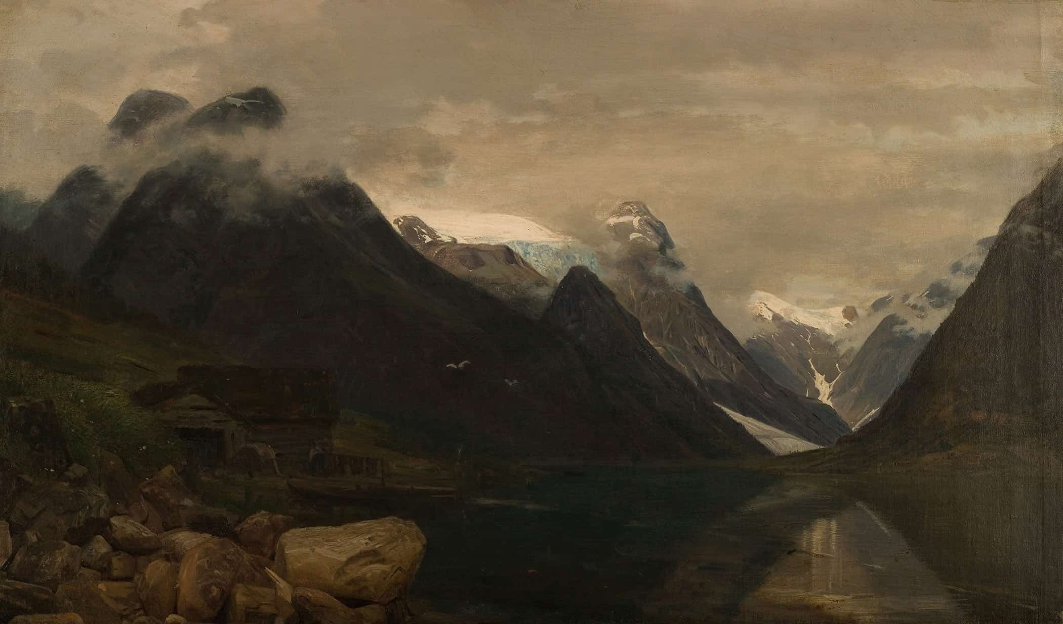 Fjaerlandsfjellene Sogn By Amaldus Nielsen