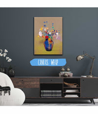 Fleurs Sur Fond Gris by Odilon Redon