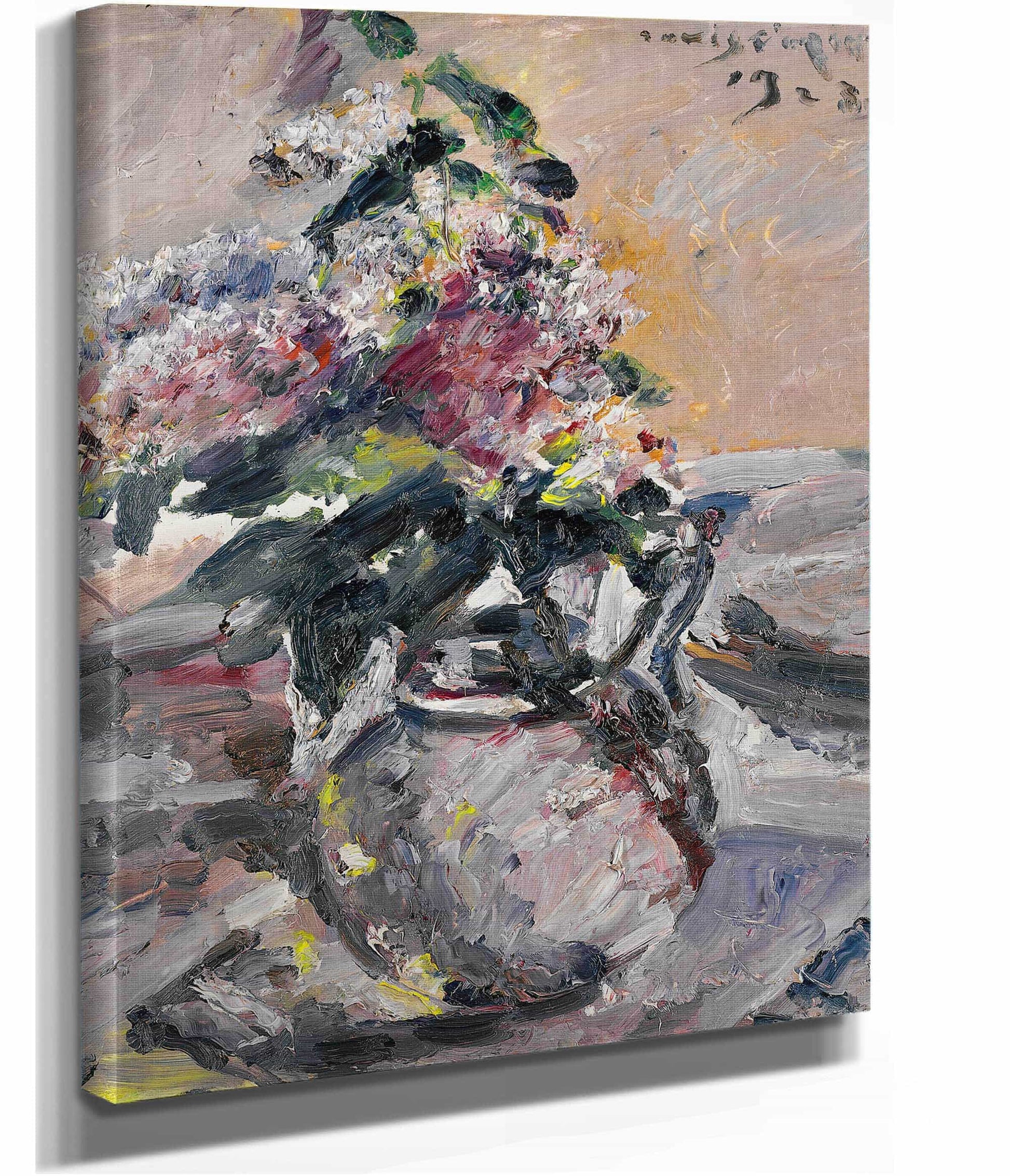Flieder Im Glaskrug Lilac In A Glass Jug by Lovis Corinth