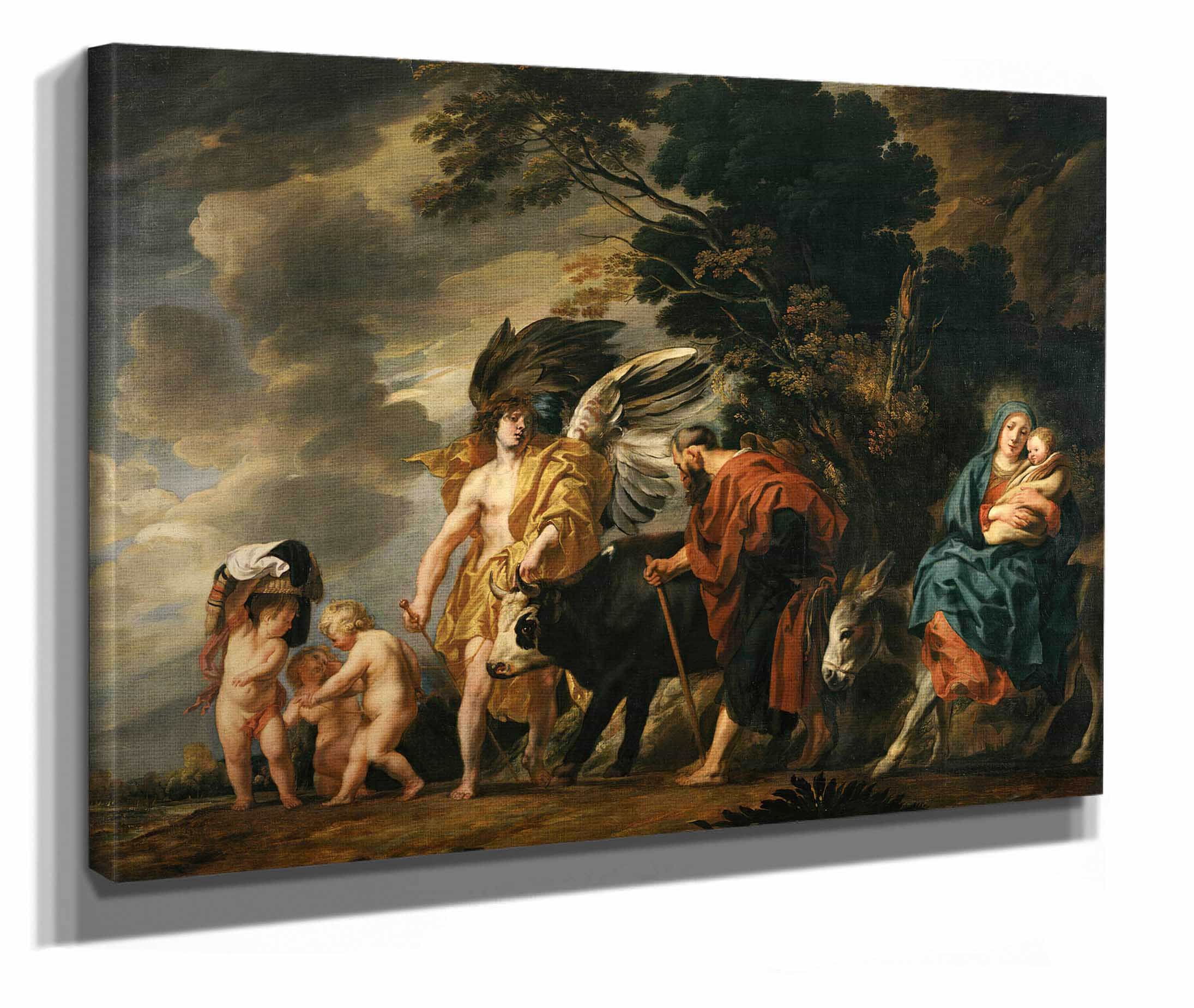 Flight Of The Holy Family Into Egypt by Jacob Jordaens