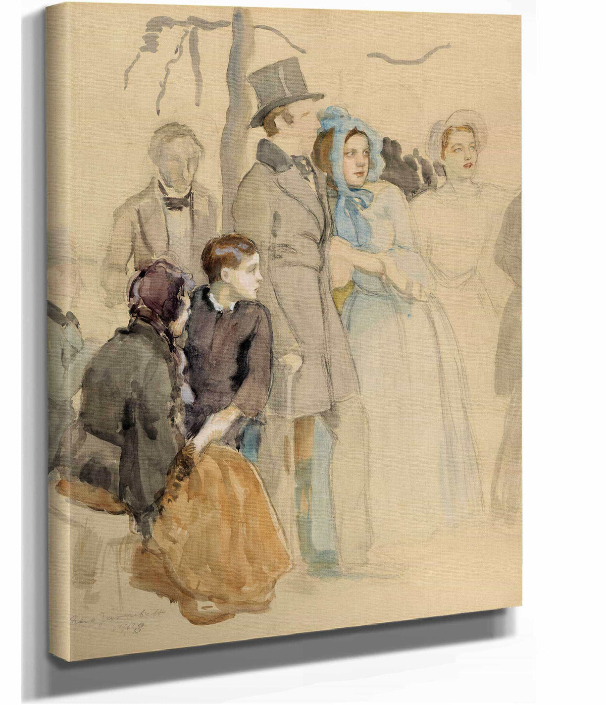 Flora Juhla Kumtahden Kentalla V by Eero Jarnefelt