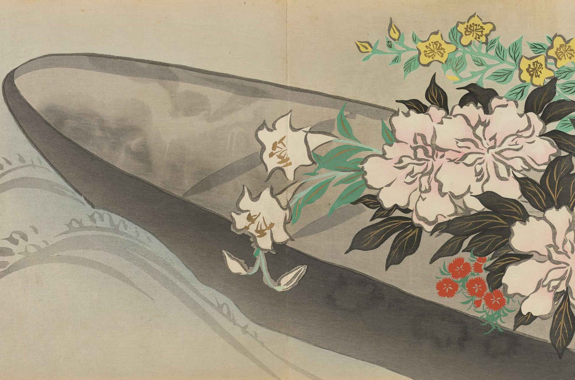 Flower Boat Hanabune by Kamisaka Sekka
