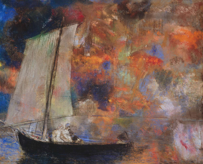 Flower Clouds by Odilon Redon