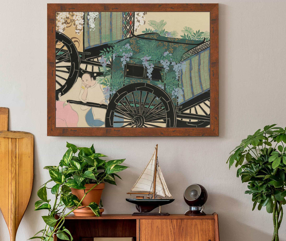 Flower Draped Carts Hanasashiguruma by Kamisaka Sekka