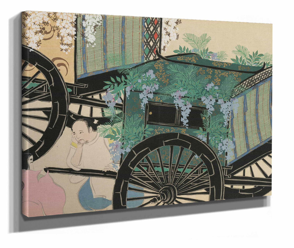 Flower Draped Carts Hanasashiguruma by Kamisaka Sekka