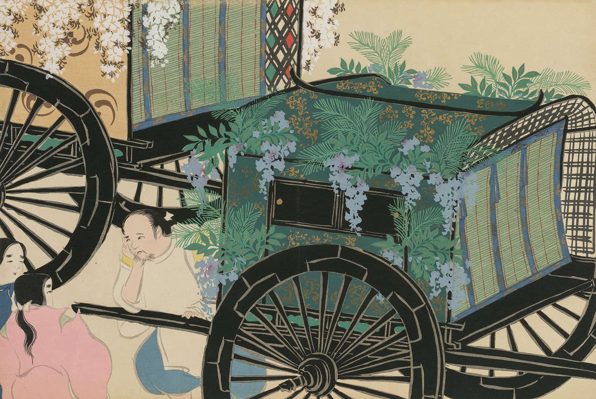 Flower Draped Carts Hanasashiguruma by Kamisaka Sekka