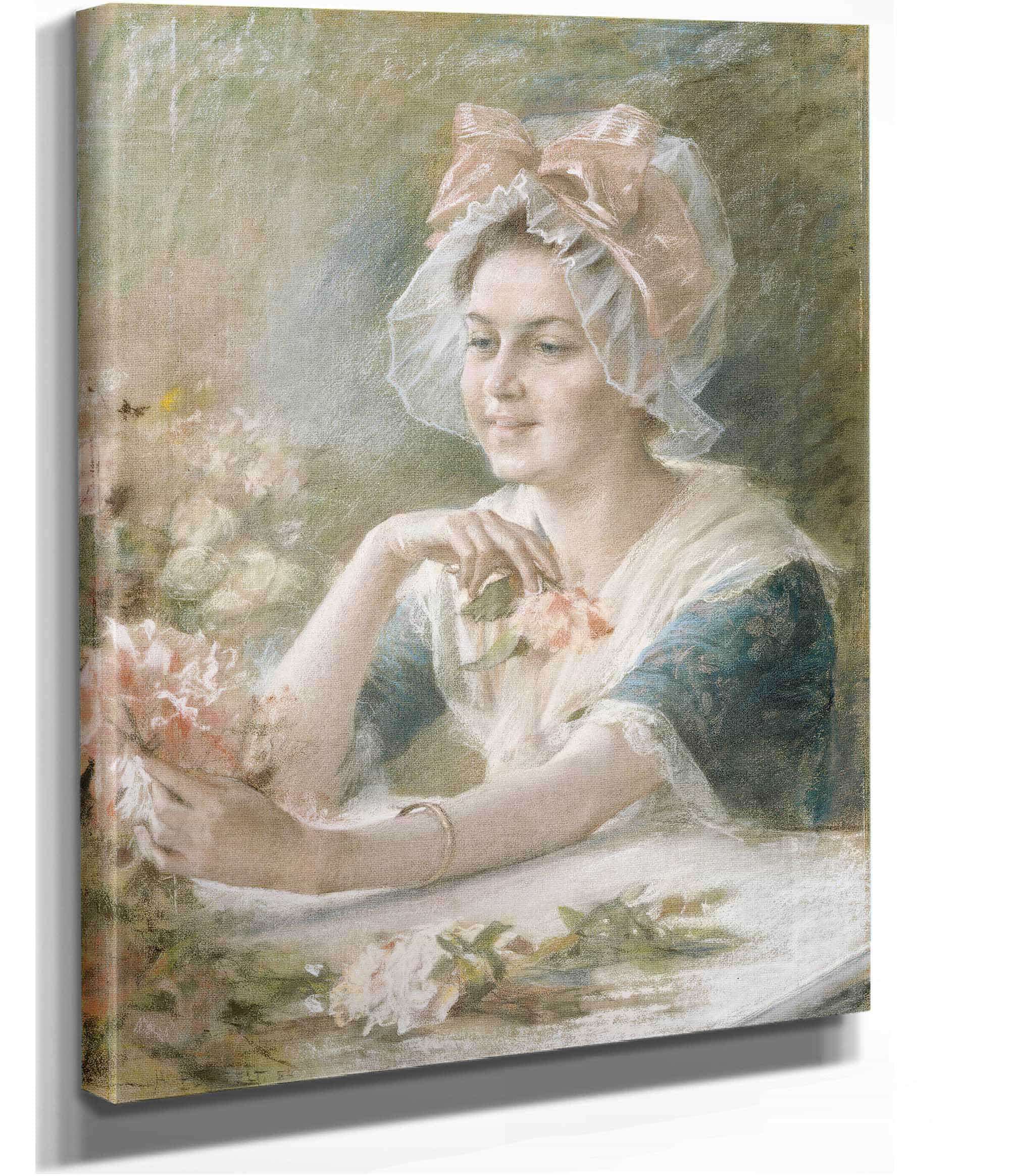 Flower Girl by Albert Edelfelt