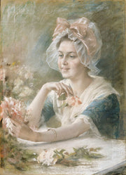 Flower Girl by Albert Edelfelt