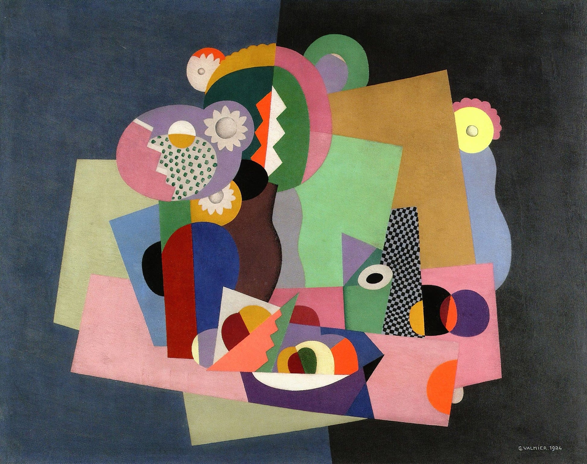 Flowers And Fruit by Georges Valmier
