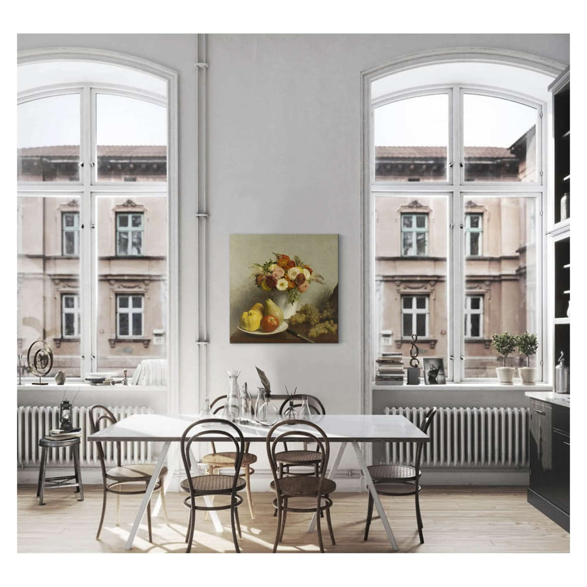 Flowers And Fruit  by Henri Fantin Latour