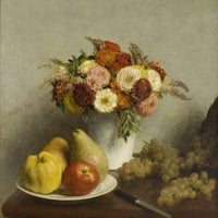 Flowers And Fruit  by Henri Fantin Latour
