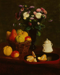 Flowers And Fruit  by Henri Fantin Latour