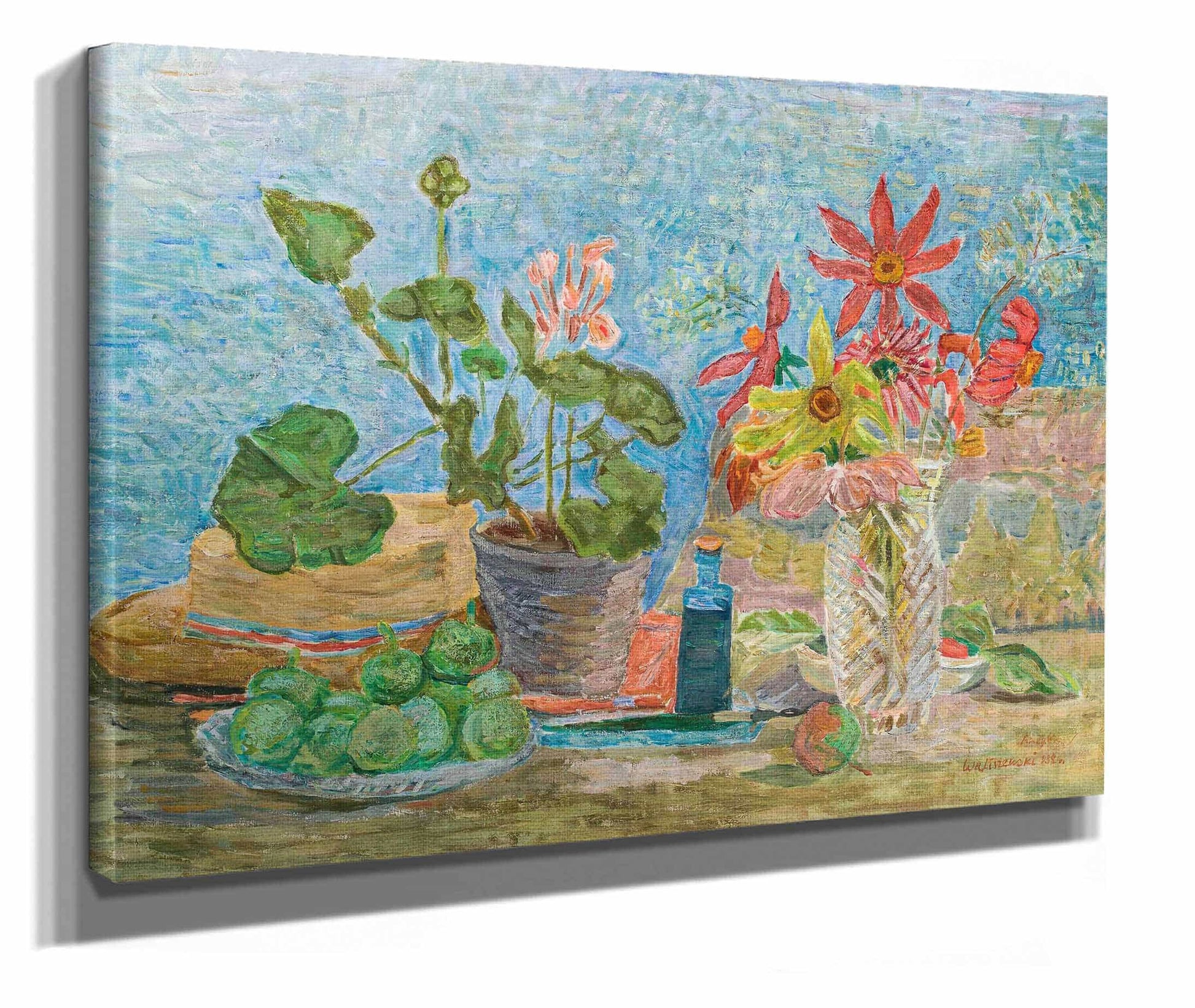 Flowers And Fruit by Zygmunt Waliszewski