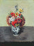 Flowers In A Delft Vase By Paul Cezanne