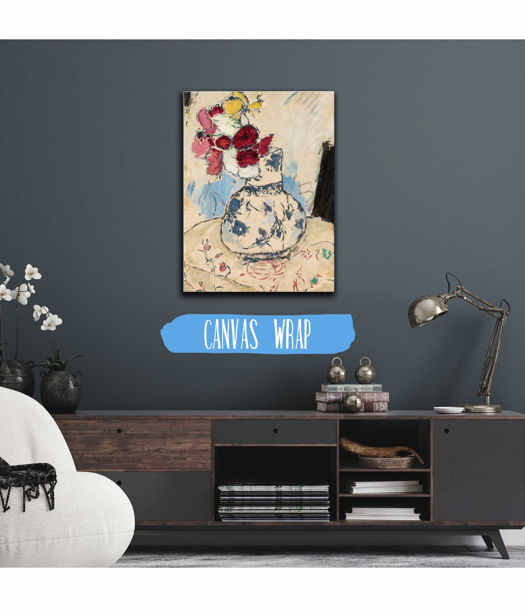 Flowers In A Flower Vase by Tadeusz Makowski