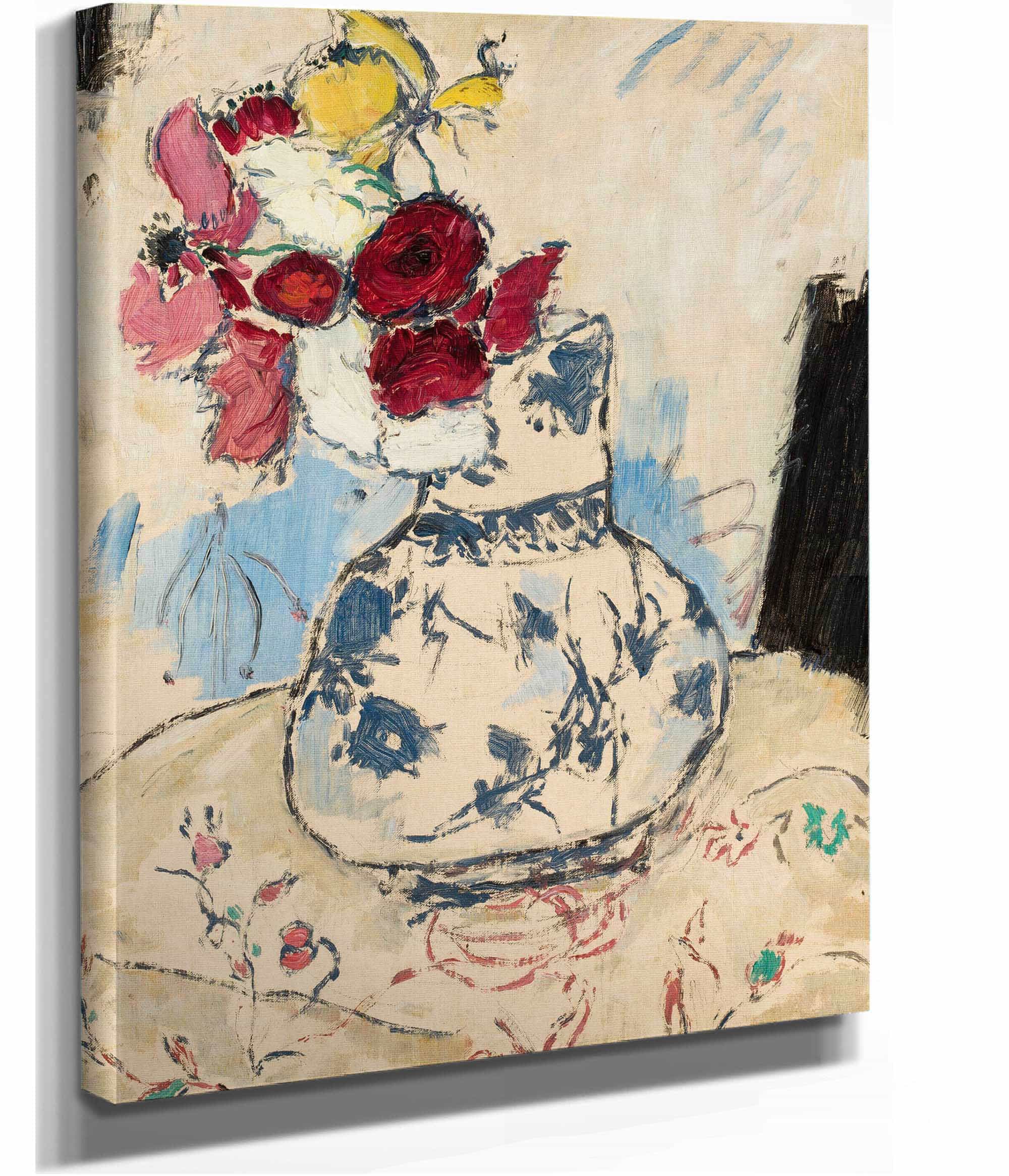 Flowers In A Flower Vase by Tadeusz Makowski