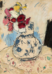 Flowers In A Flower Vase by Tadeusz Makowski