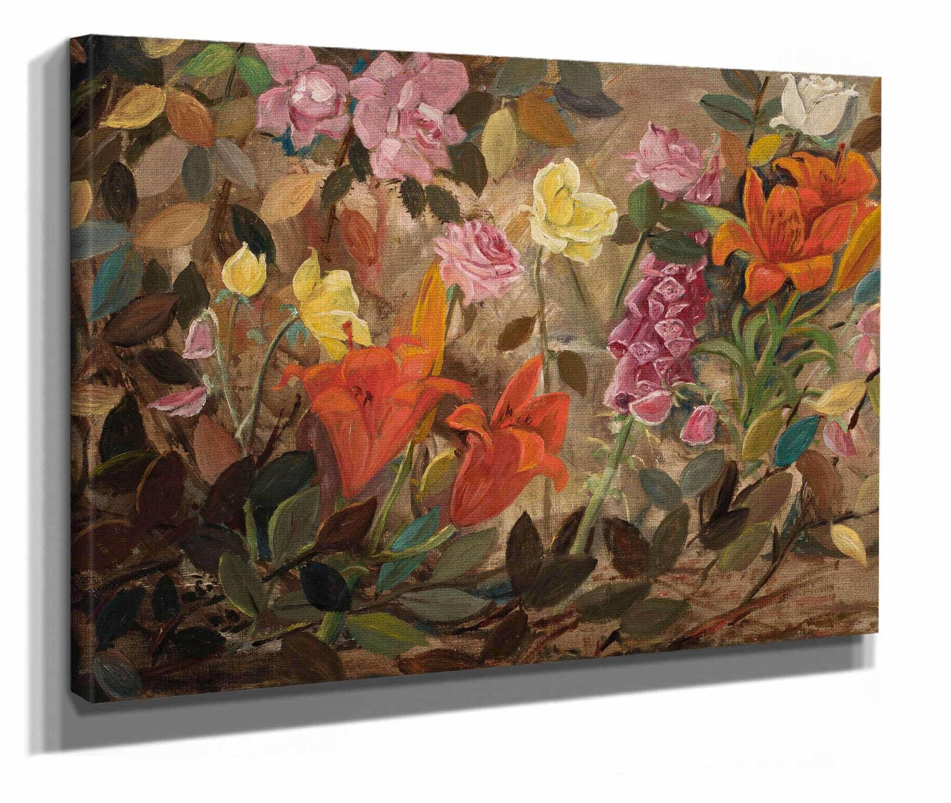 Flowers In A Garden by Tadeusz Makowski