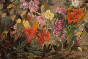 Flowers In A Garden by Tadeusz Makowski