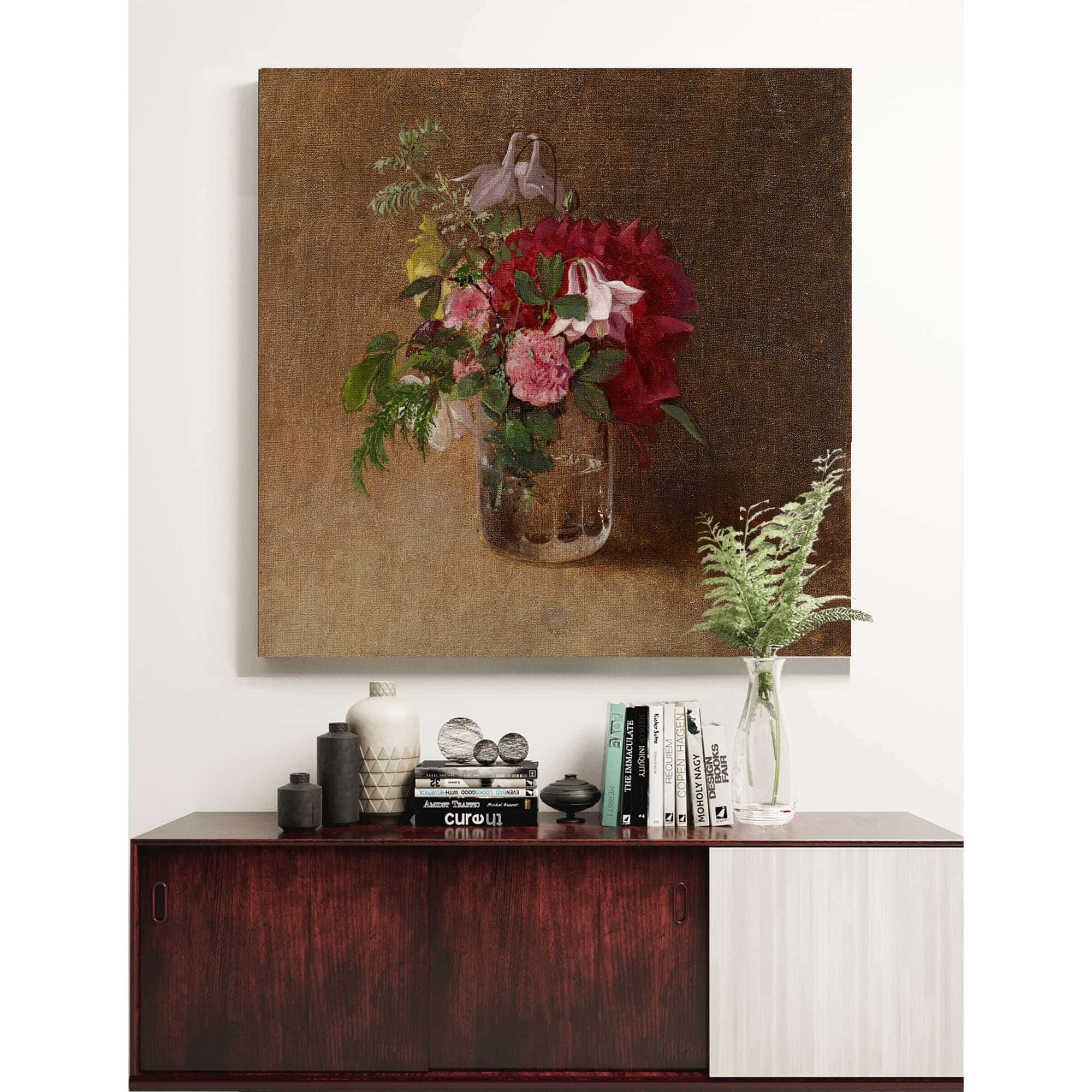 Flowers In A Glass by Albert Edelfelt
