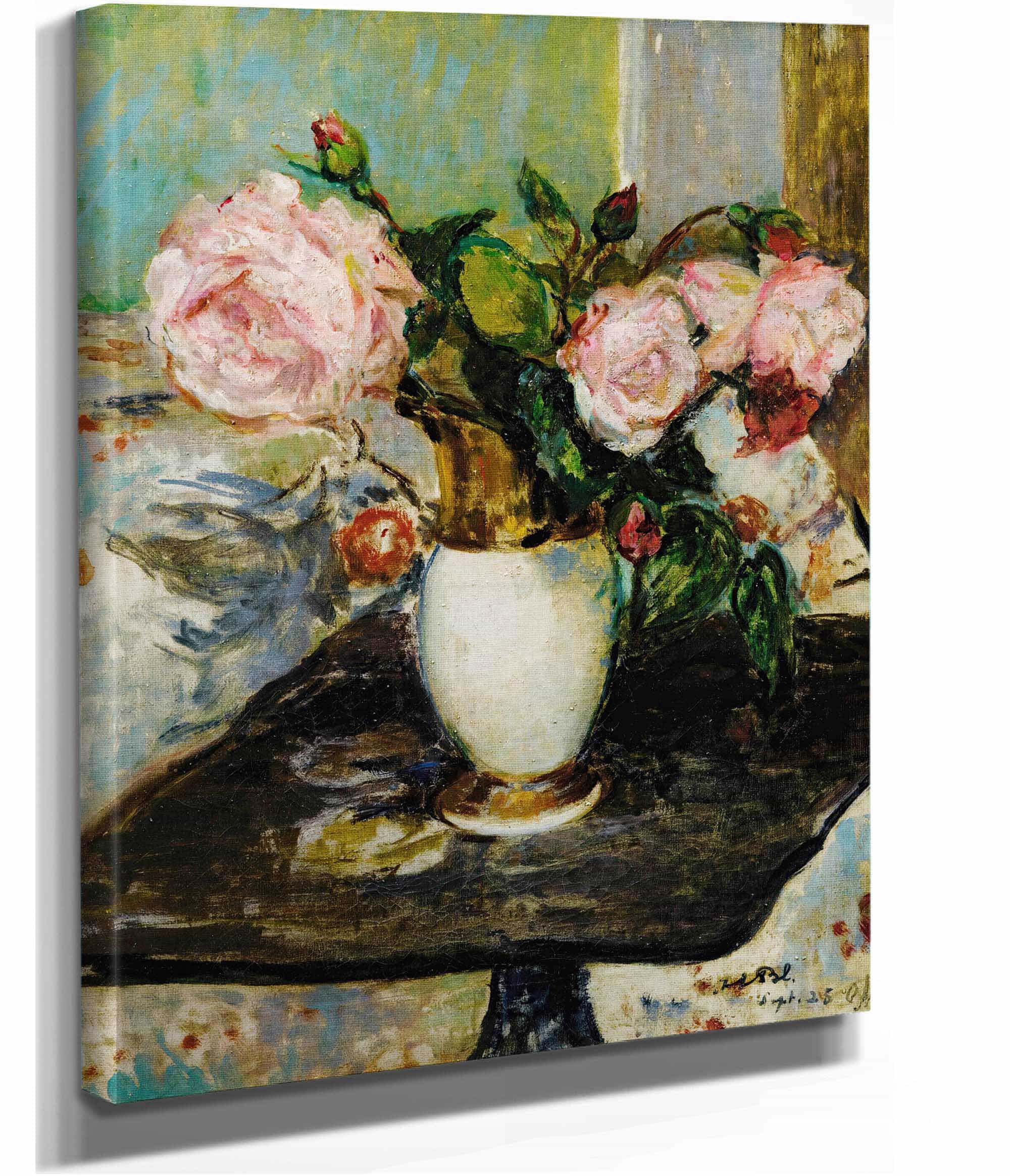 Flowers In A Vase by Jacques Emile Blanche