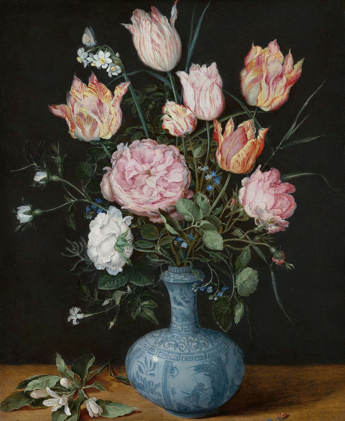 Flowers In A Wan Li Vase  by Jan Brueghel The Elder