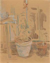 Flowers In Pots by Zygmunt Waliszewski