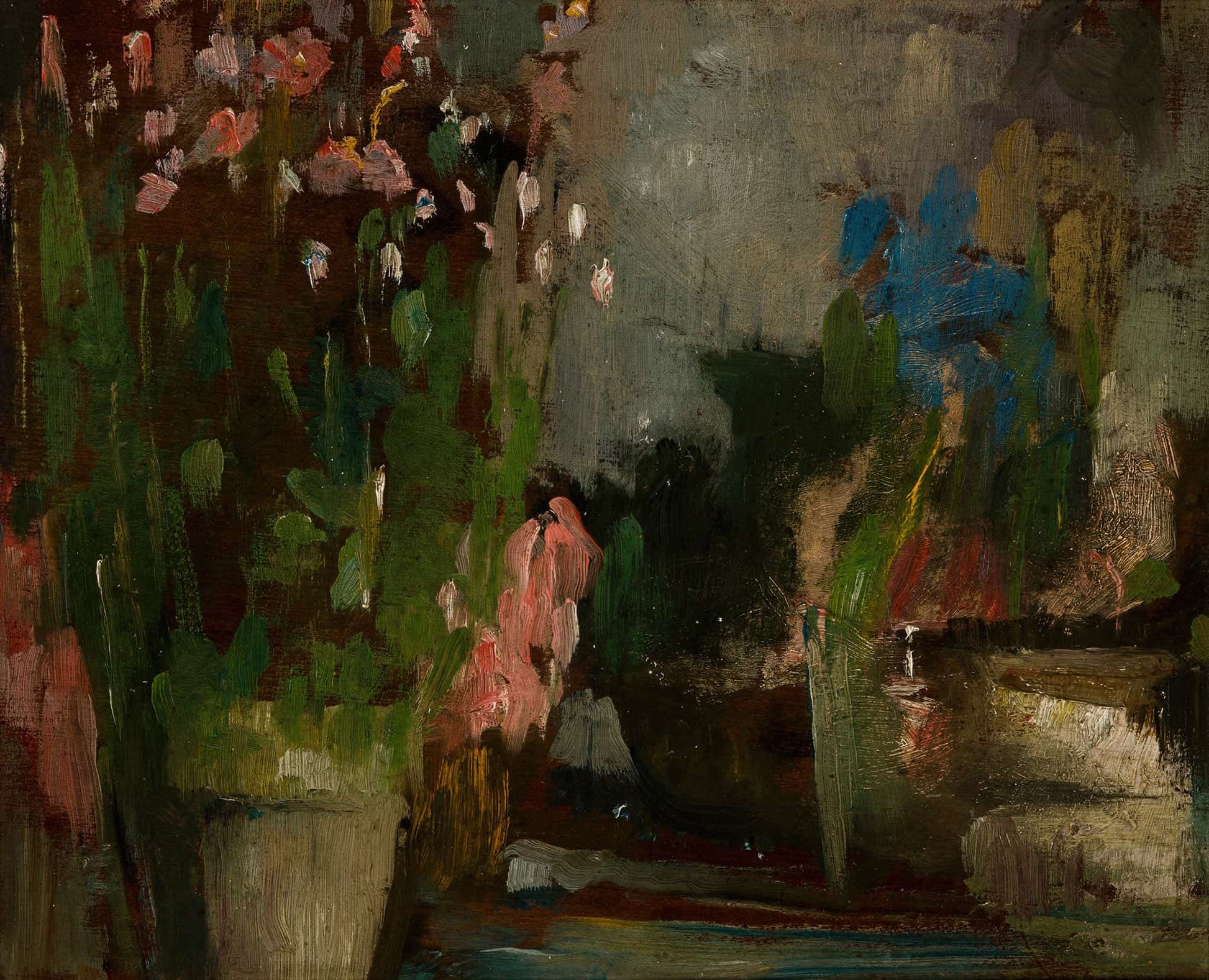 Flowers On A Terrace by Olga Boznanska