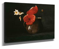 Flowers Poppies And Daisies by Odilon Redon