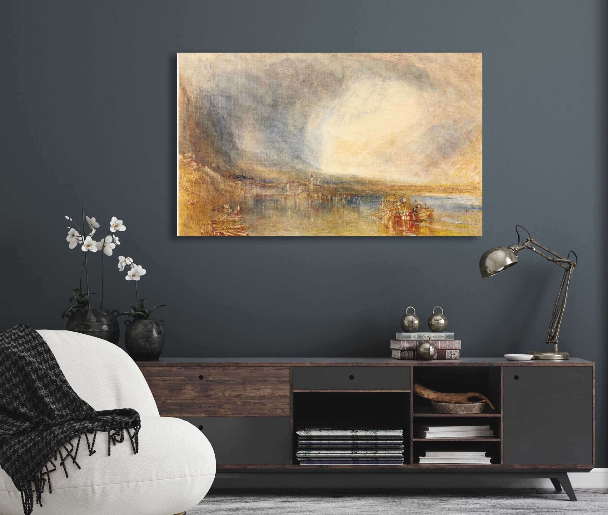 Fluelen From The Lake Of Lucerne by Joseph Mallord William Turner