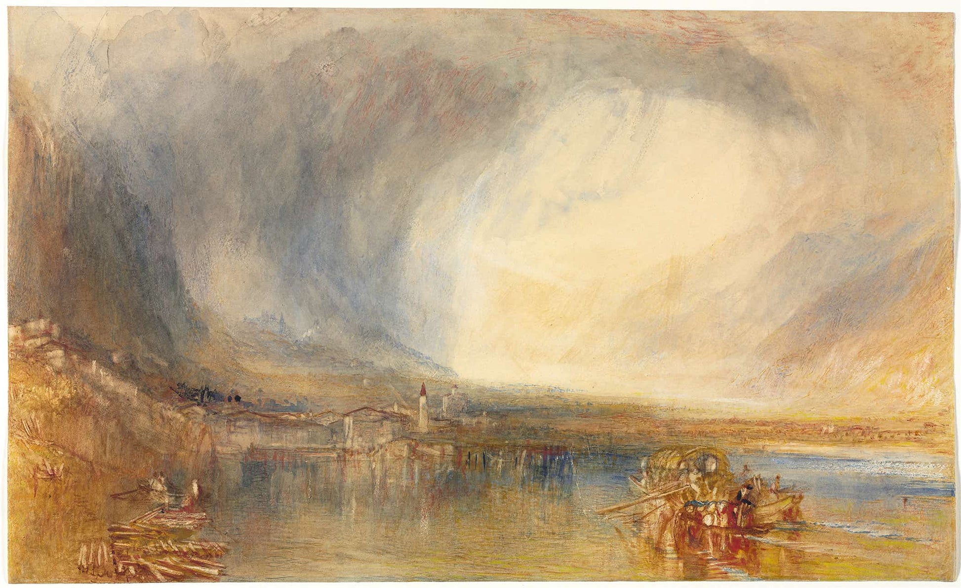 Fluelen From The Lake Of Lucerne by Joseph Mallord William Turner