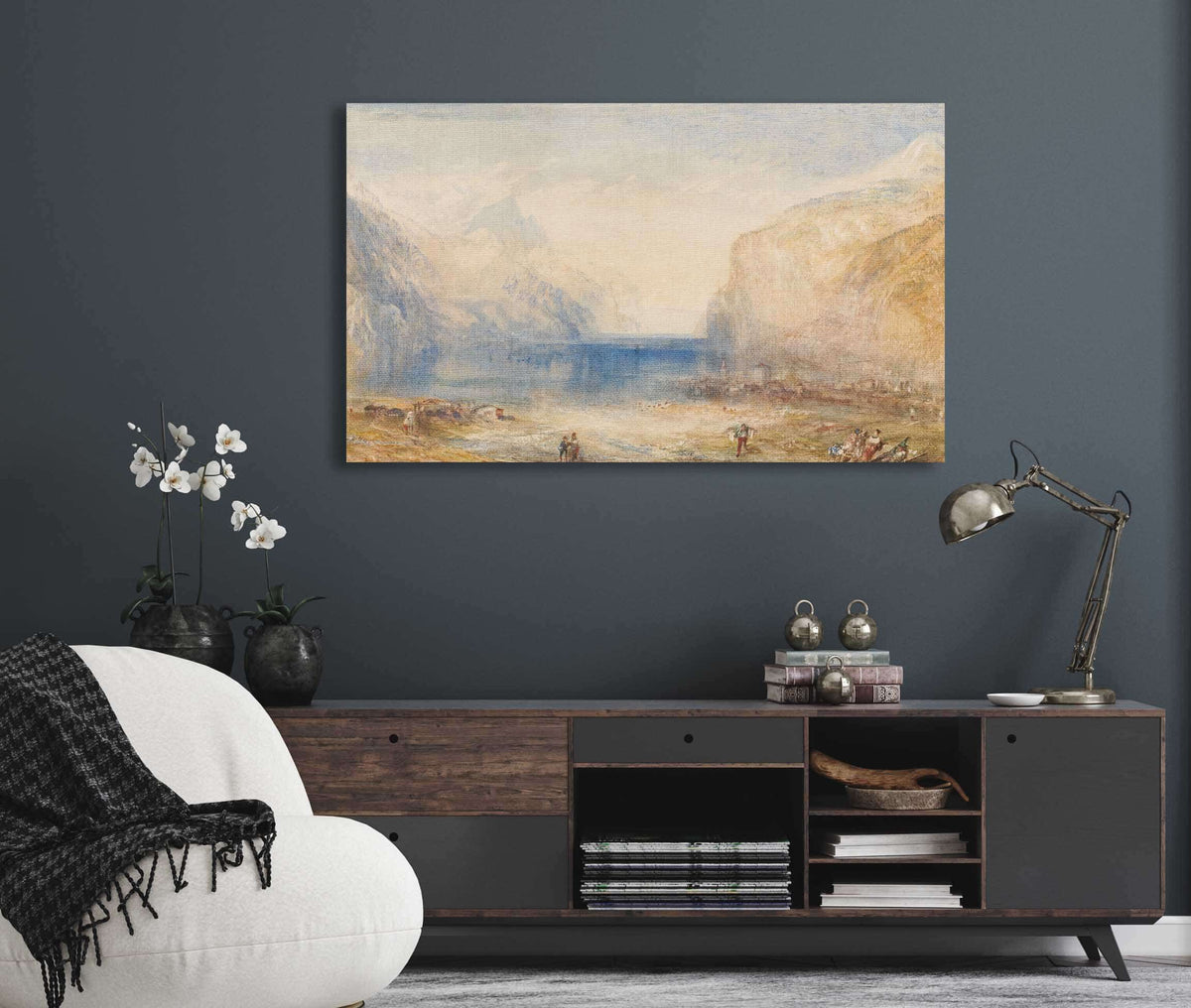 Fluelen Morning Looking Towards The Lake by Joseph Mallord William Turner