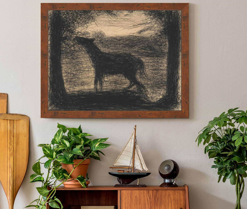 Foal Le Poulain Also Called The Colt  by Georges Seurat