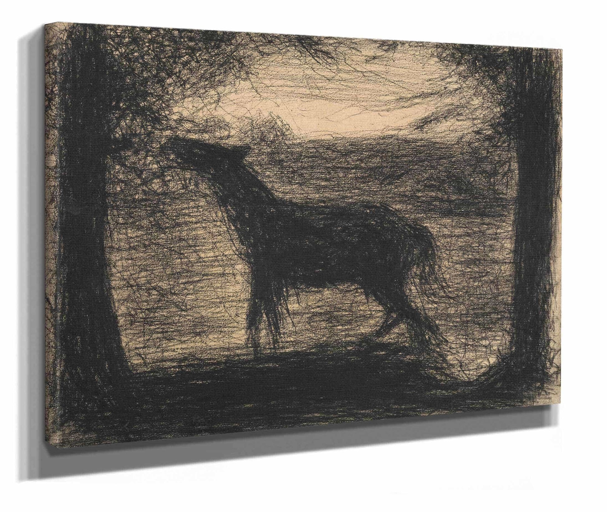 Foal Le Poulain Also Called The Colt  by Georges Seurat