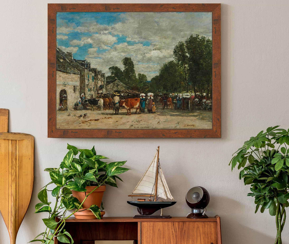 Foire En Bretagne by Eugene Boudin