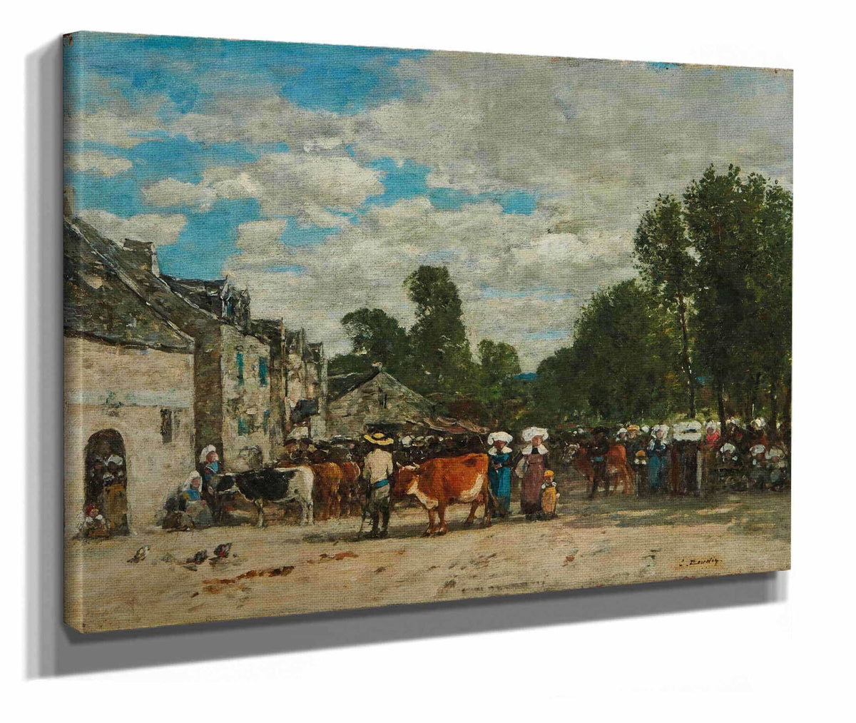 Foire En Bretagne by Eugene Boudin