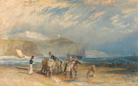 Folkestone Harbour And Coast To Dover by Joseph Mallord William Turner