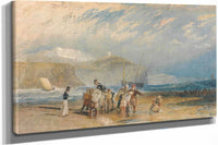 Folkestone Harbour And Coast To Dover by Joseph Mallord William Turner