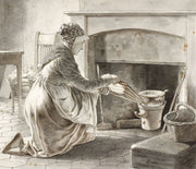 Food Is Prepared Eckersbergs Hostess In Paris by Christoffer Wilhelm Eckersberg