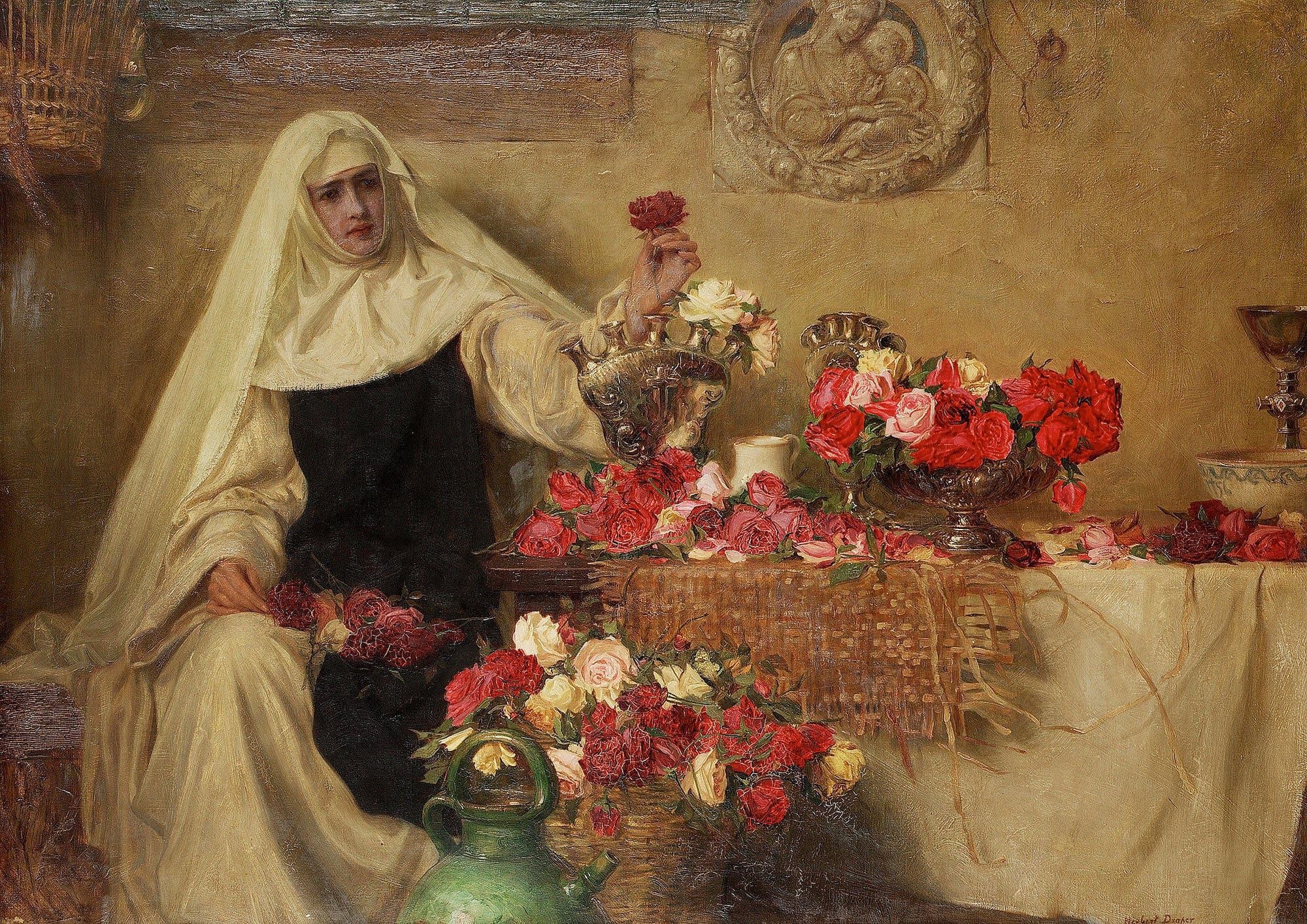 For Saint Dorotheas Day by Herbert James Draper