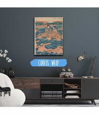 Fording A Broad River by Ando Hiroshige