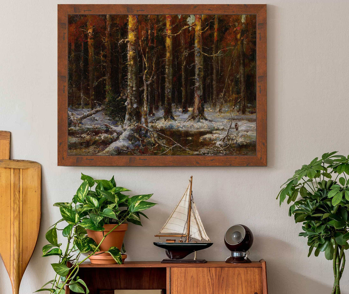 Forest In Winter by Julius Sergius Klever