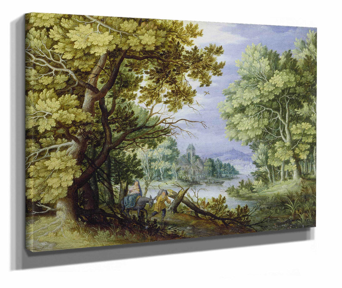 Forest Landscape With Flight Into Egypt by Jan Brueghel The Younger
