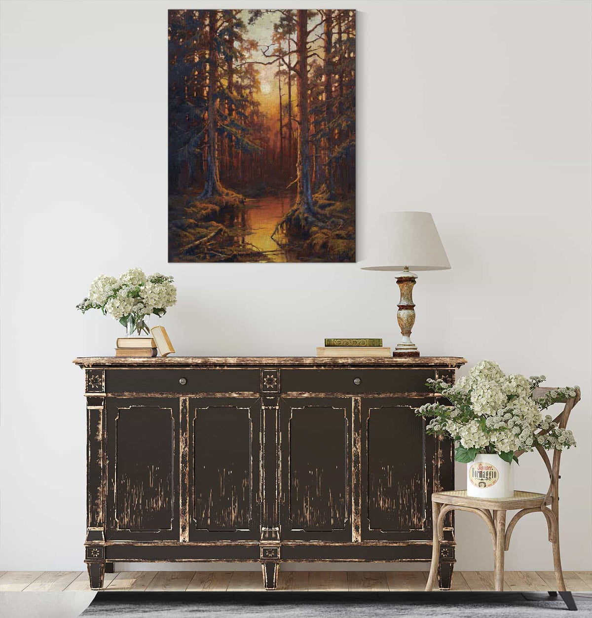 Forest Sunset by Julius Sergius Klever