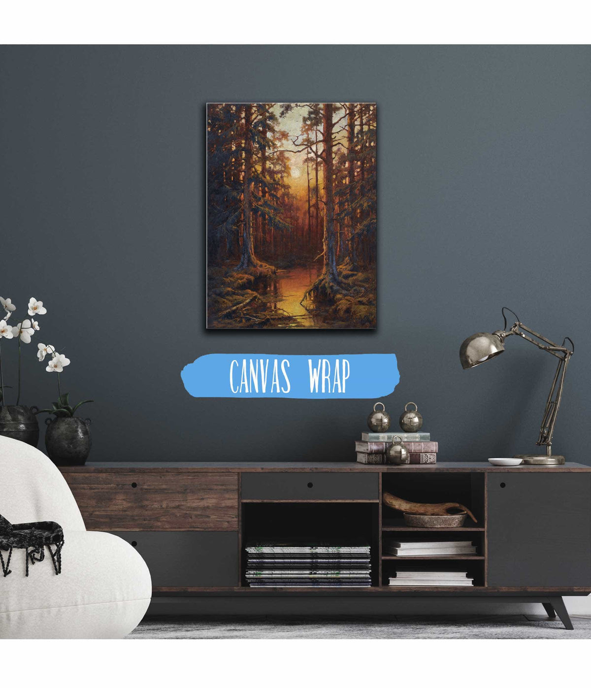 Forest Sunset by Julius Sergius Klever