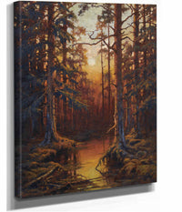 Forest Sunset by Julius Sergius Klever